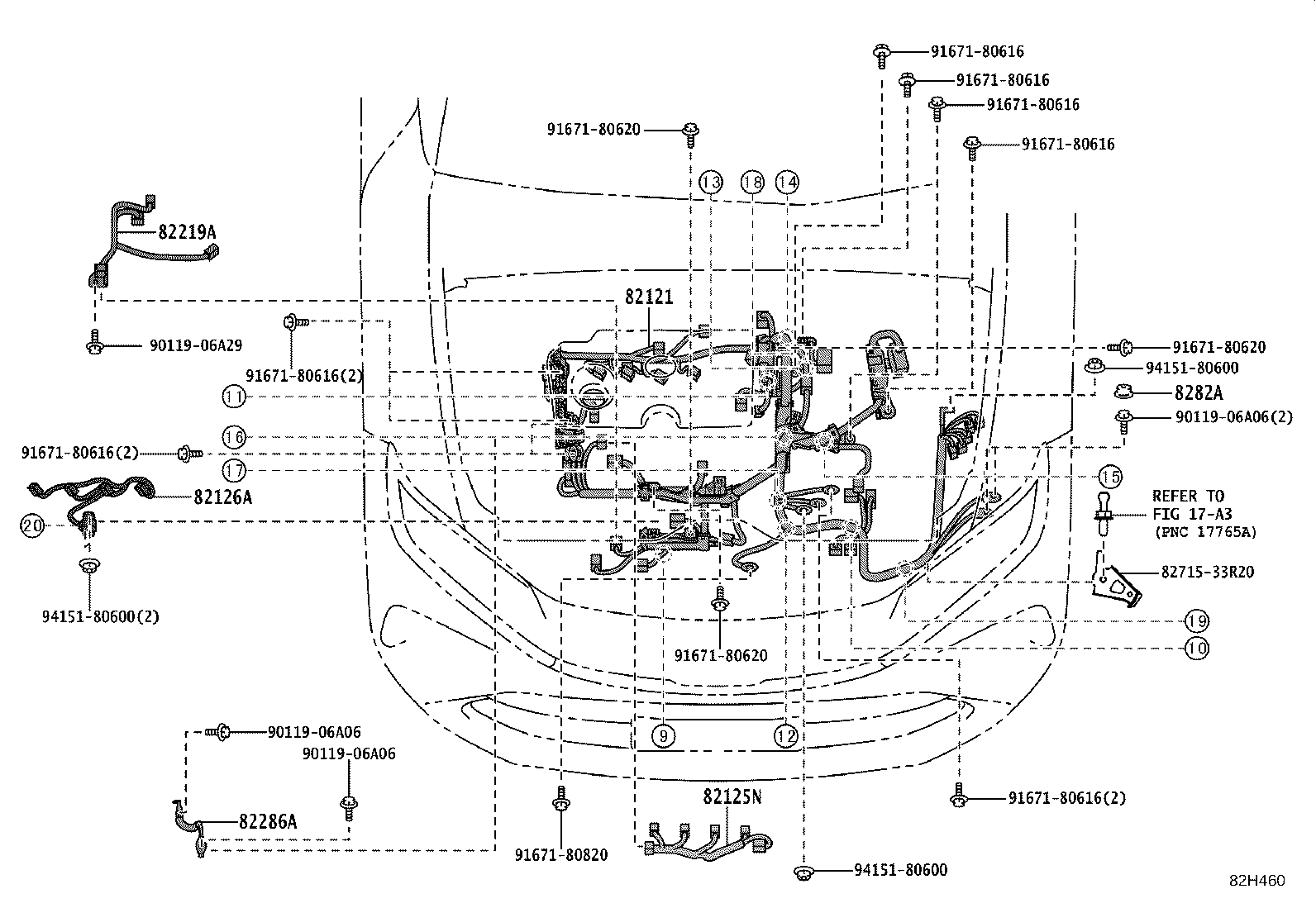 82153-30C30 WIRE, REAR DOOR, NO.1 product image