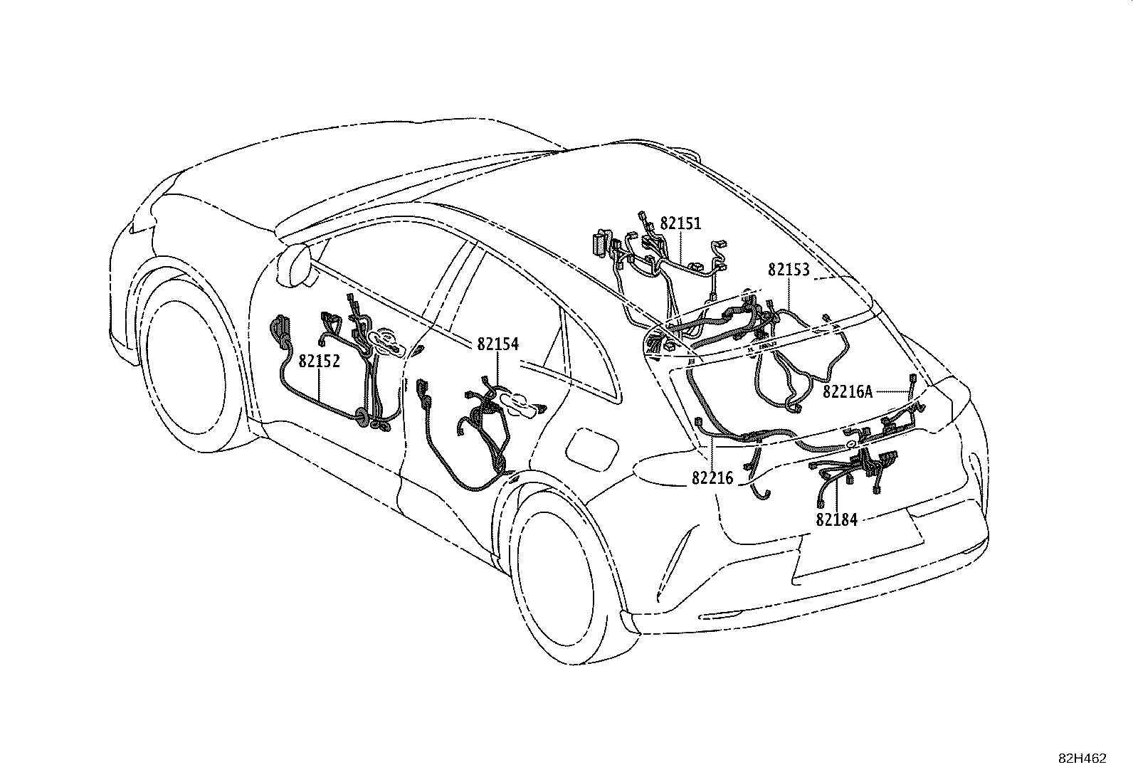 82712-42100 SUPPORT, WIRING HARNESS product image