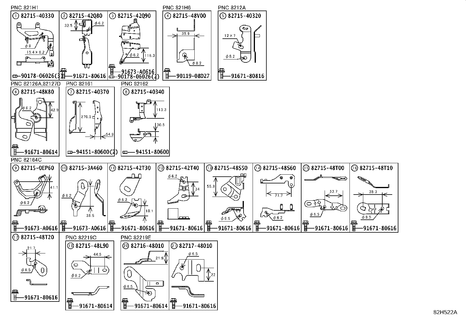 82142-40050 WIRE, INSTRUMENT PANEL, NO.2 product image