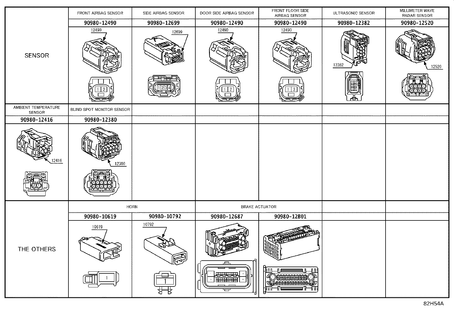 82154-KK830 WIRE, REAR DOOR, NO.2 product image