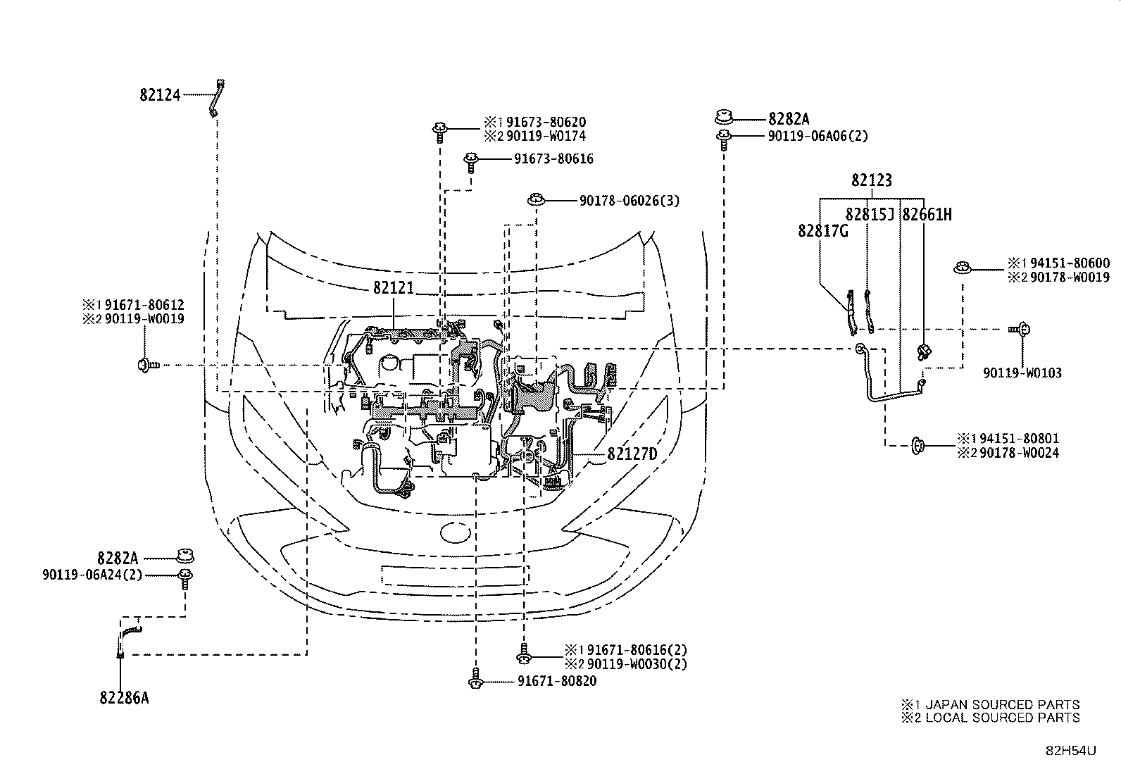 82817-F4590 PROTECTOR, WIRING HARNESS, NO.2 product image