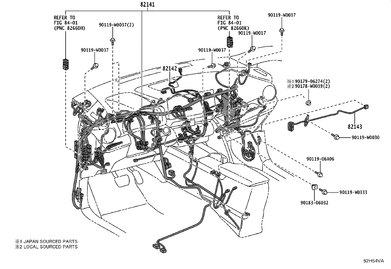 82817-F4590 PROTECTOR, WIRING HARNESS, NO.2 product image