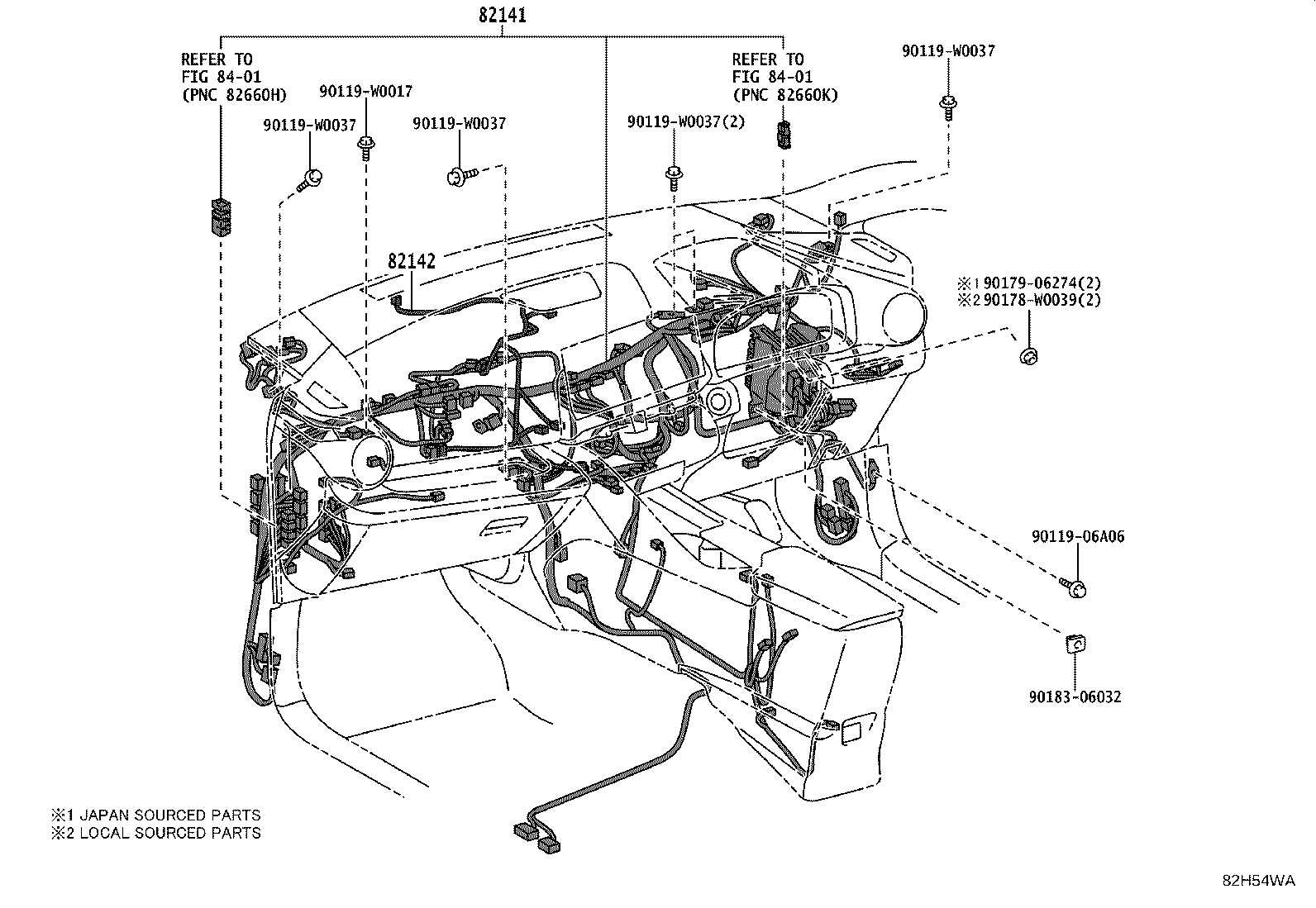 82817-F4590 PROTECTOR, WIRING HARNESS, NO.2 product image