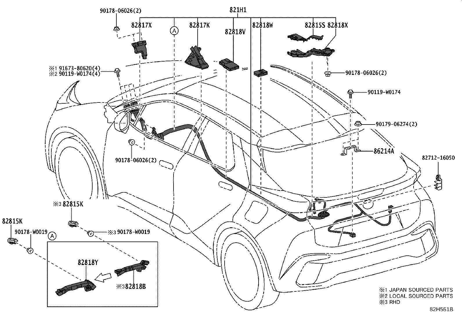 82817-F4590 PROTECTOR, WIRING HARNESS, NO.2 product image