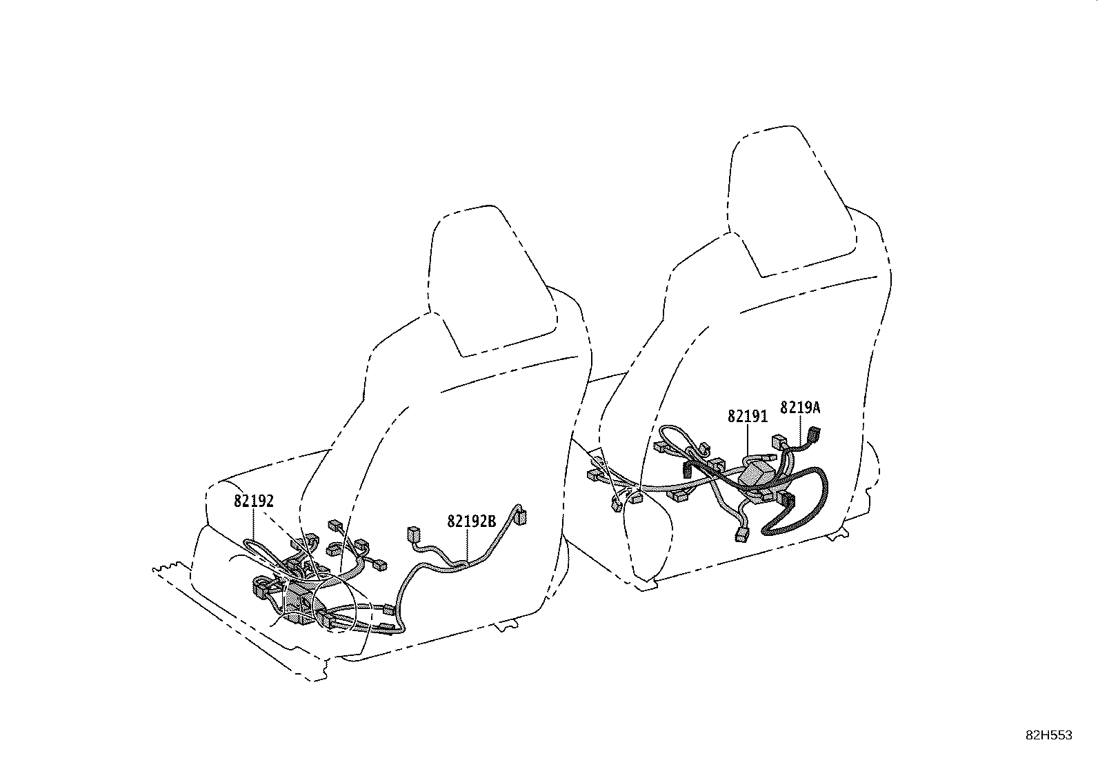 82817-F4590 PROTECTOR, WIRING HARNESS, NO.2 product image