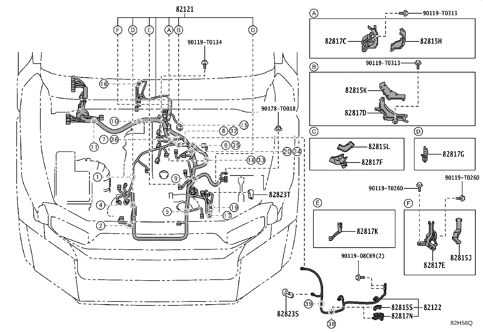 82142-KKD40 WIRE, INSTRUMENT PANEL, NO.2 product image