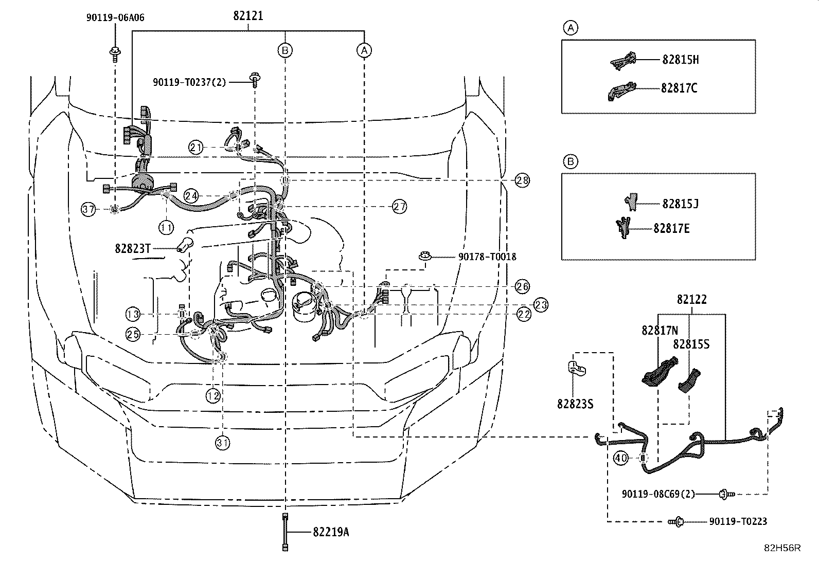 82142-KKD40 WIRE, INSTRUMENT PANEL, NO.2 product image