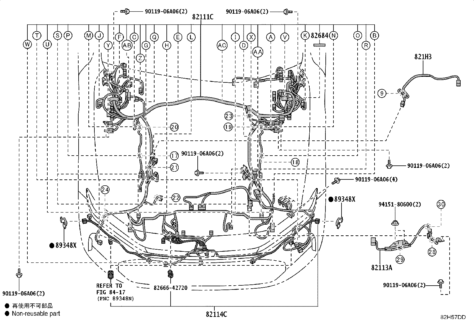 82817-3AS30 PROTECTOR, WIRING HARNESS, NO.4 product image