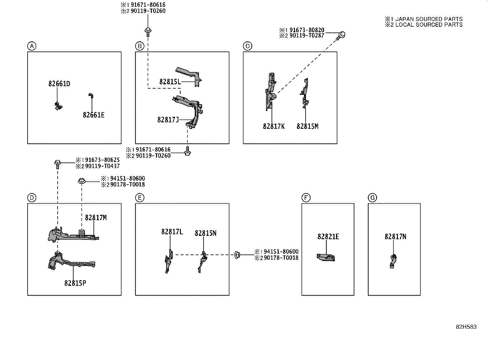 82140-0A040 WIRE, INSTRUMENT PANEL, NO.2 product image