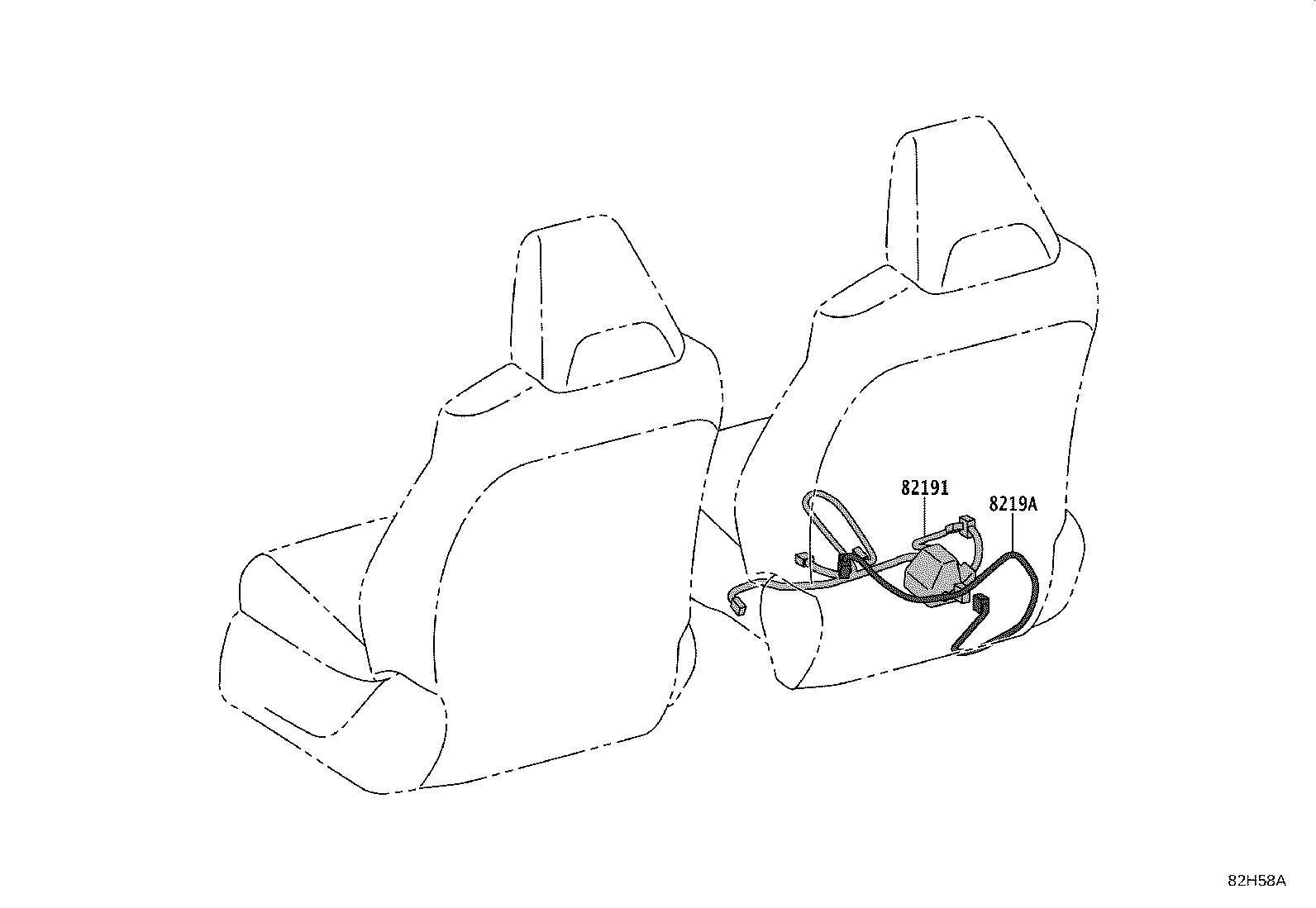 82140-0A040 WIRE, INSTRUMENT PANEL, NO.2 product image