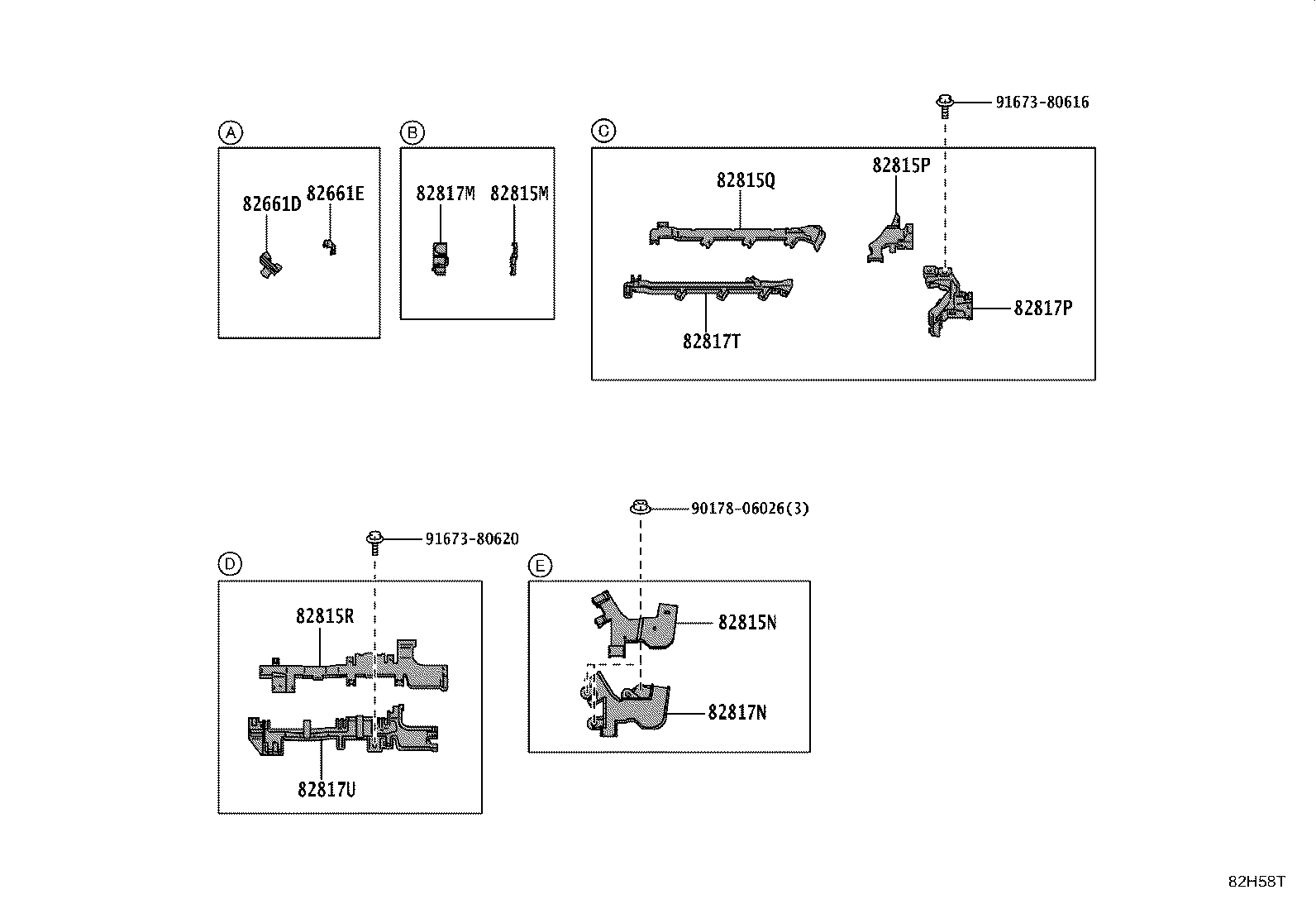 82151-16720 WIRE, FRONT DOOR, RH product image