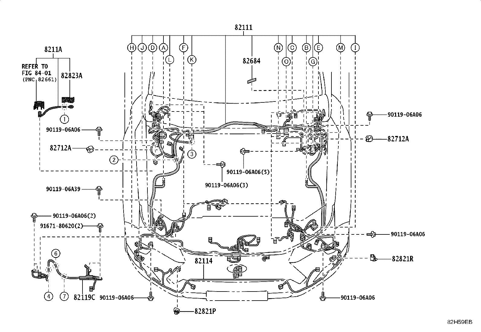 82817-6AW80 PROTECTOR, WIRING HARNESS, NO.2 product image