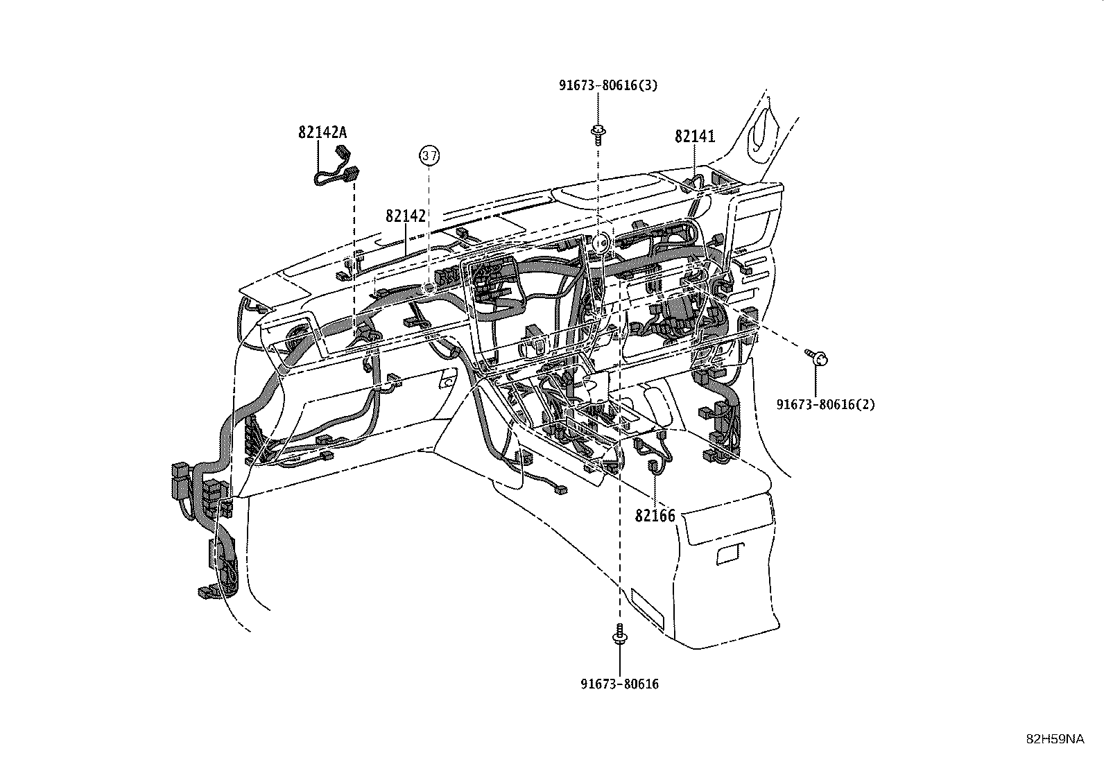 82817-6AW80 PROTECTOR, WIRING HARNESS, NO.2 product image