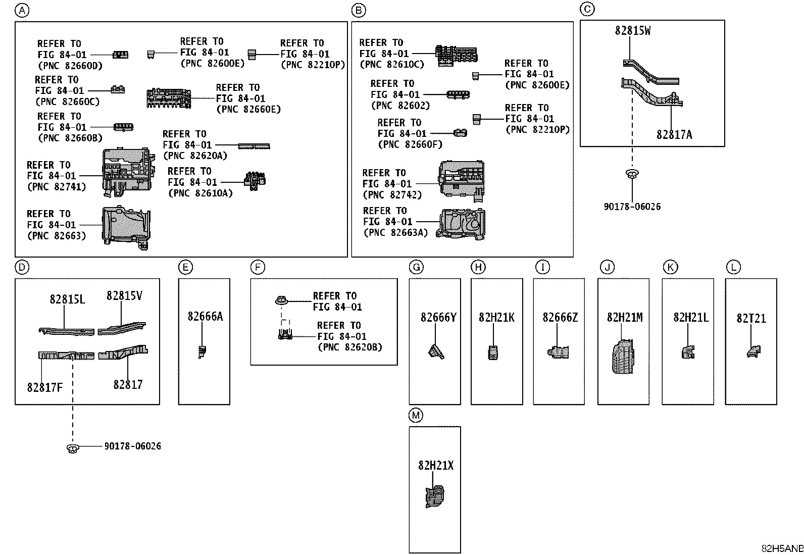 82122-60C30 WIRE, ENGINE, NO.2 product image