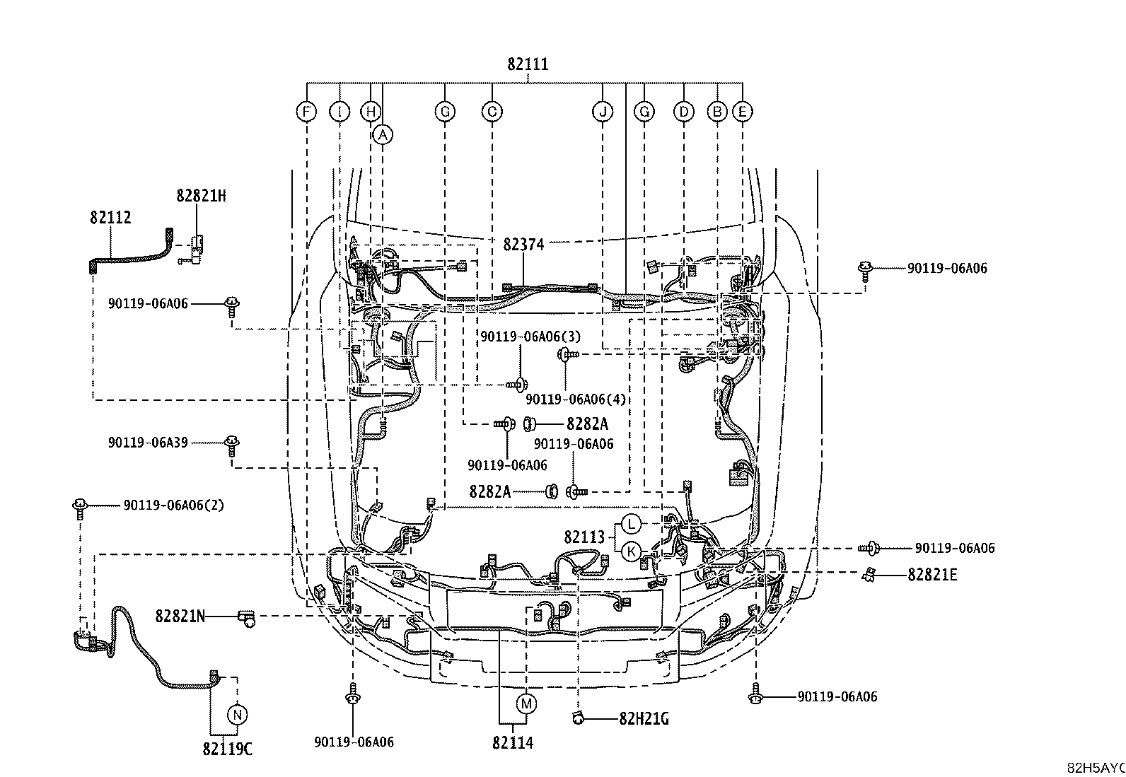 82817-6AW50 PROTECTOR, WIRING HARNESS, NO.1 product image