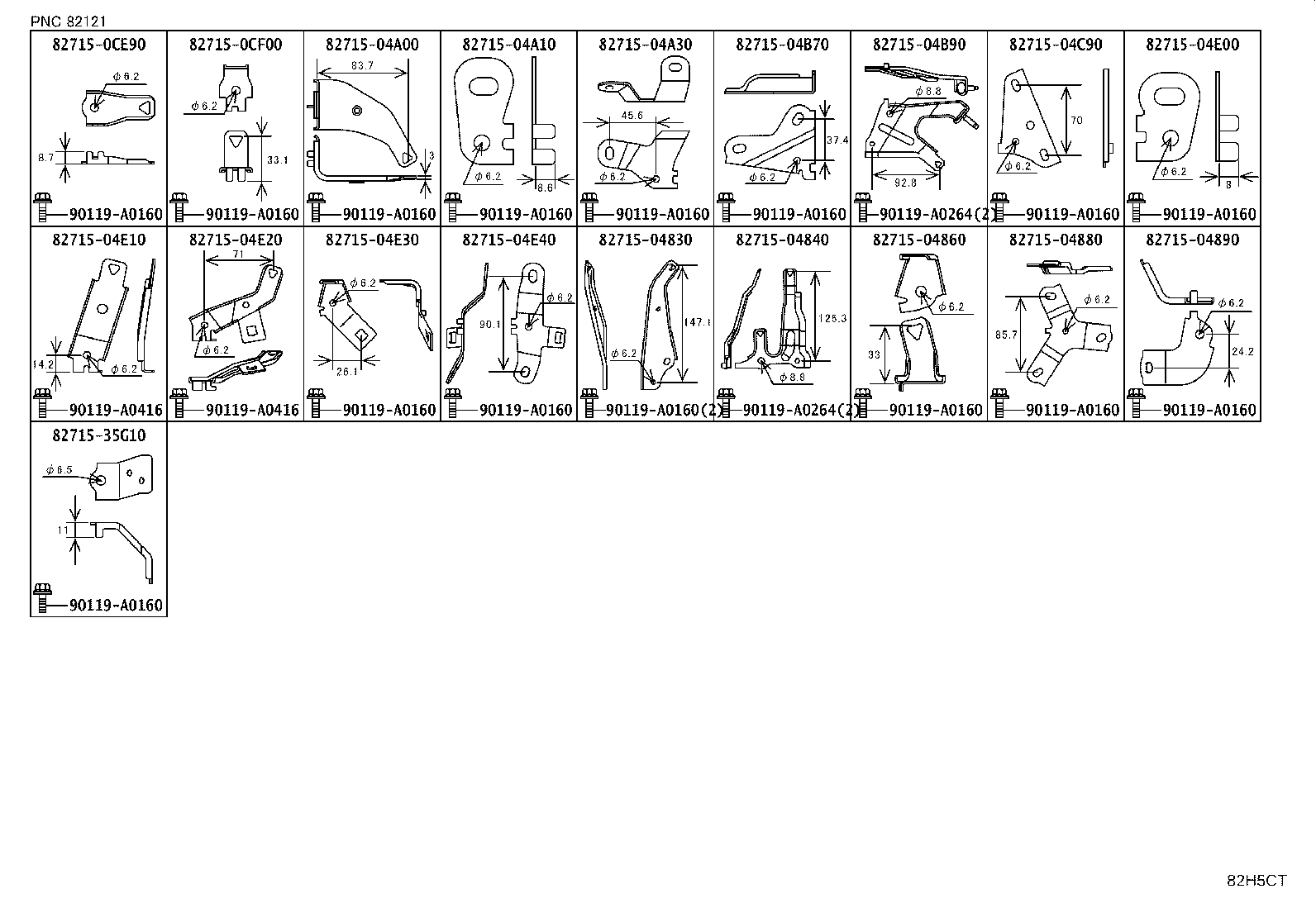 82817-04650 PROTECTOR, WIRING HARNESS, NO.2 product image