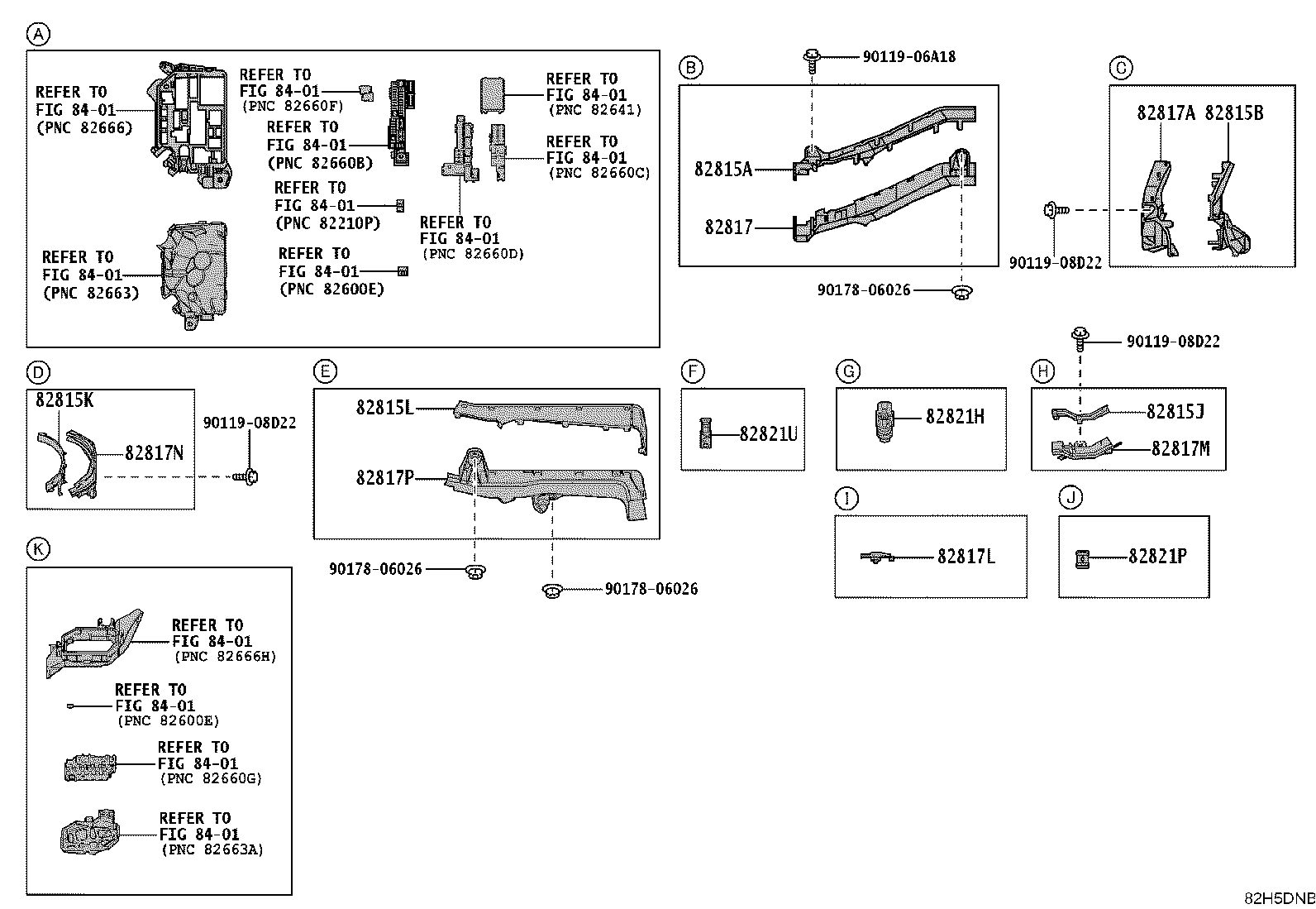 82154-12D30 WIRE, REAR DOOR, NO.2 product image