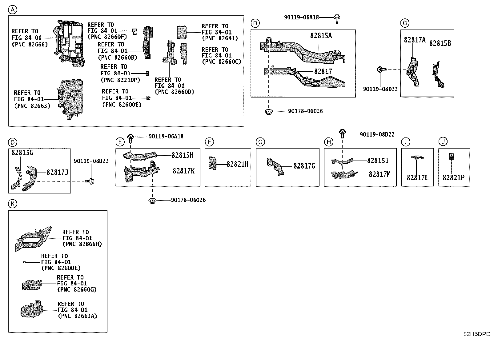 82817-12N70 PROTECTOR, WIRING HARNESS, NO.2 product image