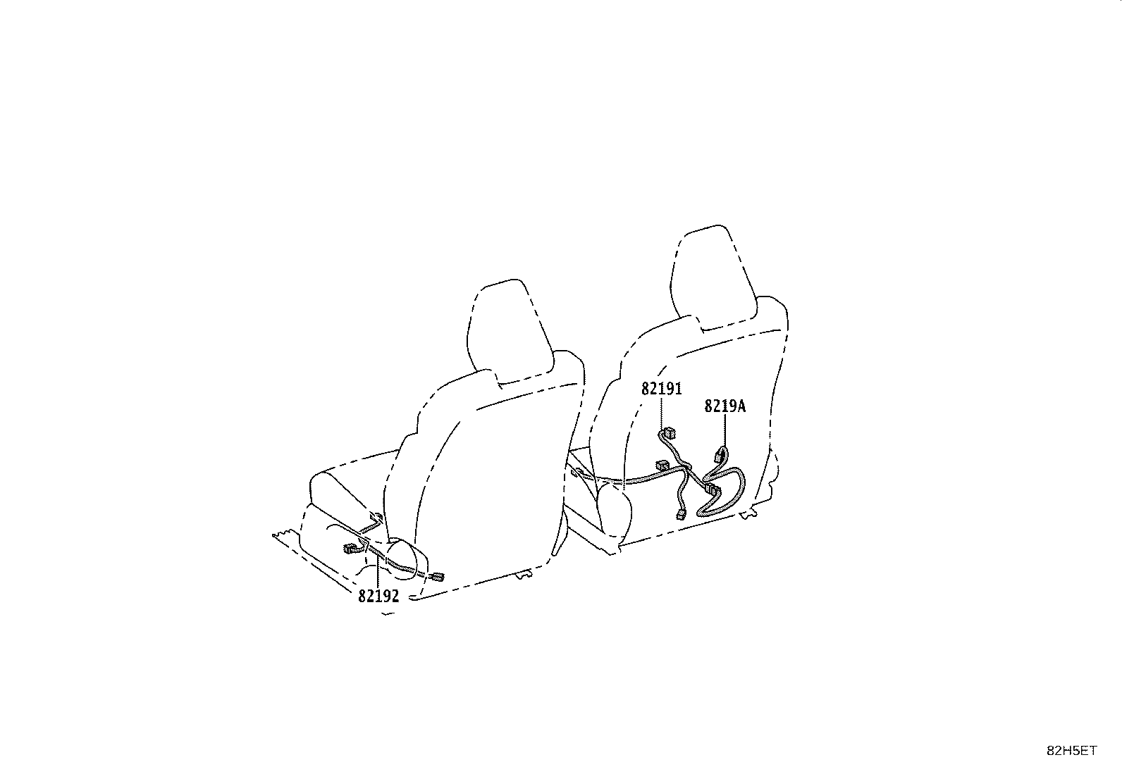 82169-52050 WIRE, FLOOR, NO.6 product image