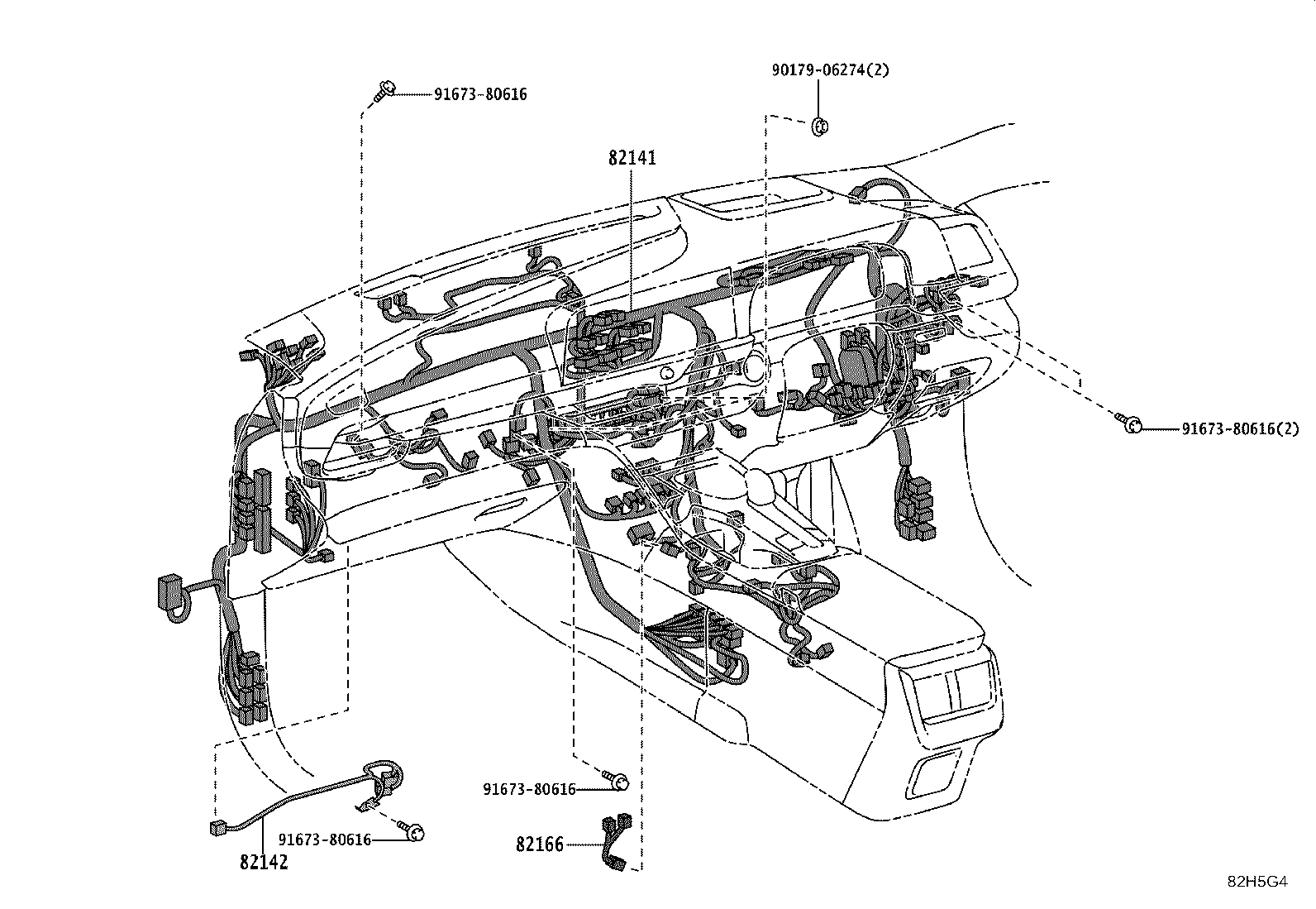 82153-30F20 WIRE, REAR DOOR, NO.1 product image