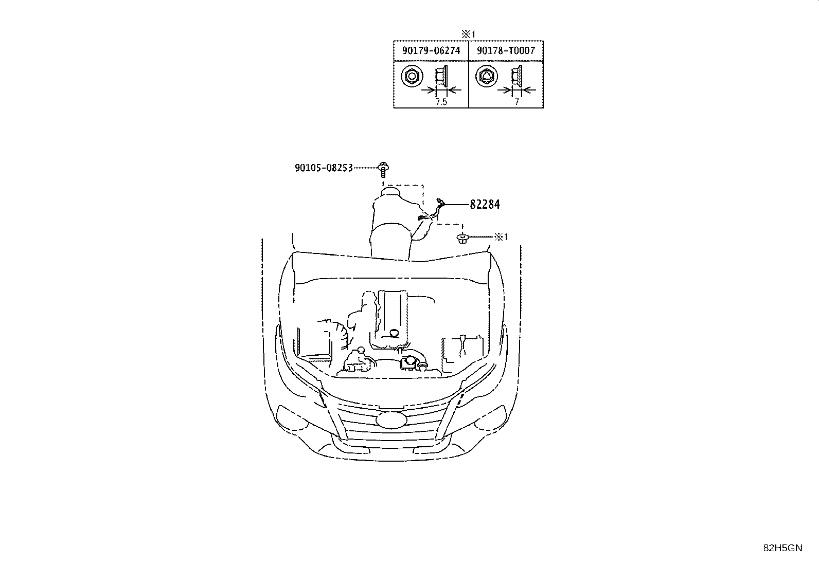 82142-KKD80 WIRE, INSTRUMENT PANEL, NO.2 product image