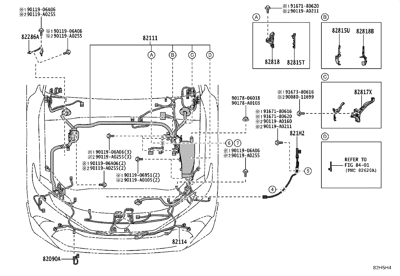 82191-AQ040 WIRE, FRONT SEAT, RH product image