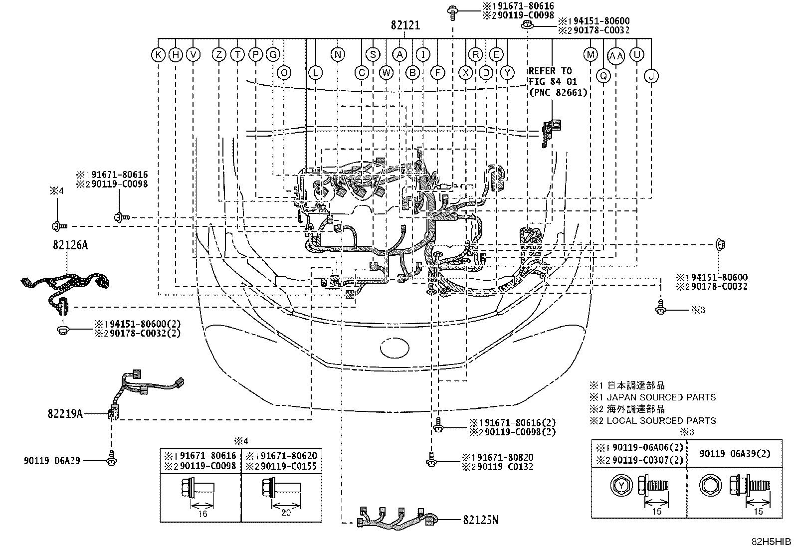 82151-06X40 WIRE, FRONT DOOR, RH product image