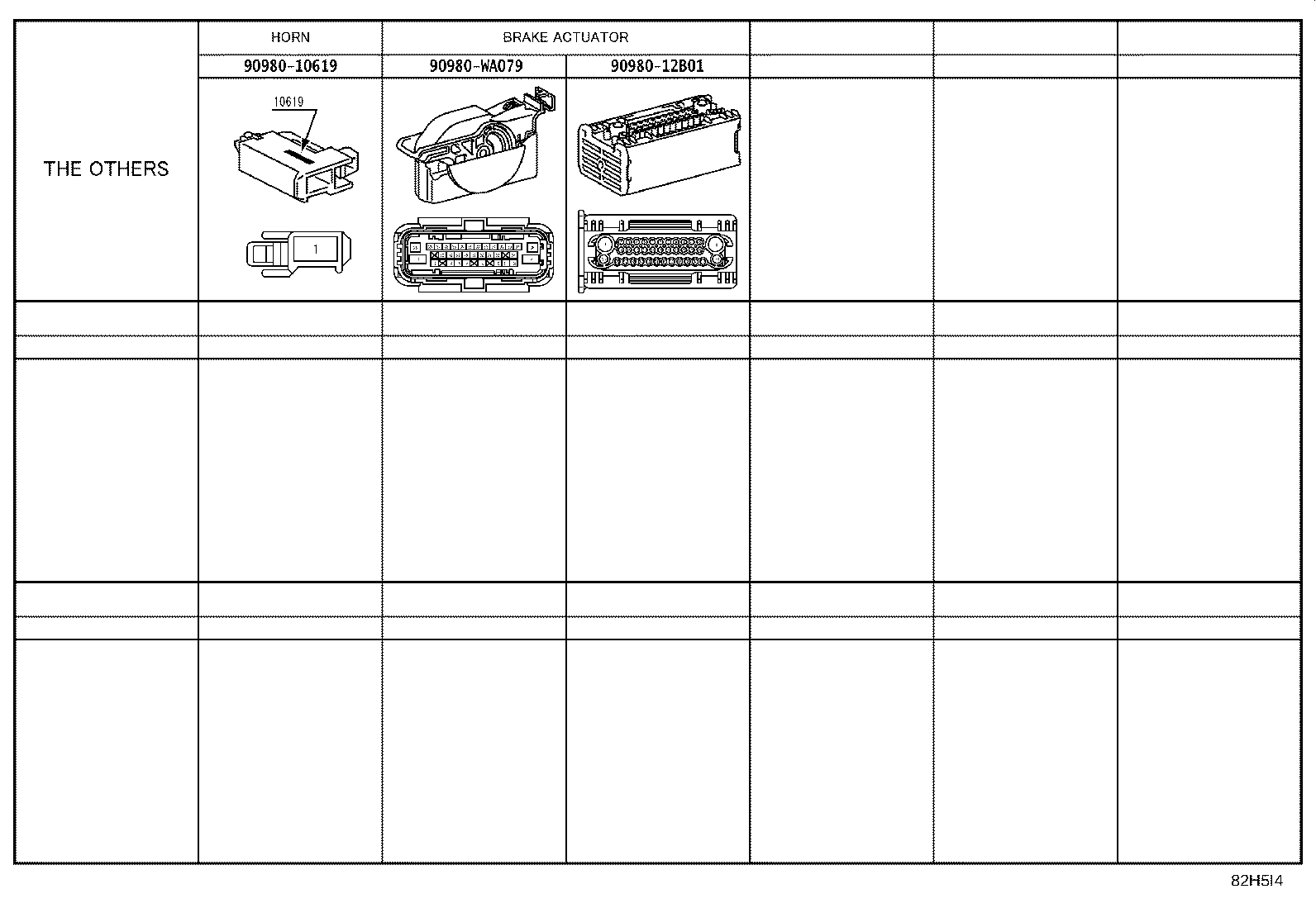 82114-52060 WIRE, ENGINE ROOM, NO.4 product image