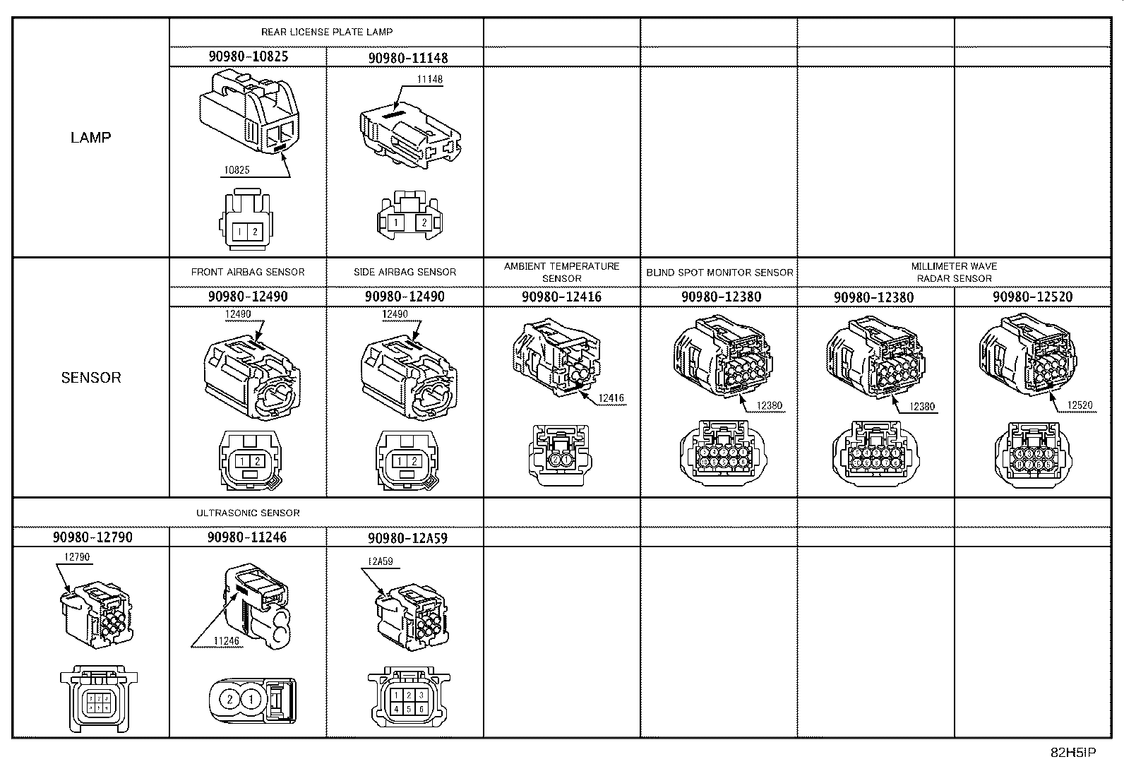 82140-0A040 WIRE, INSTRUMENT PANEL, NO.2 product image
