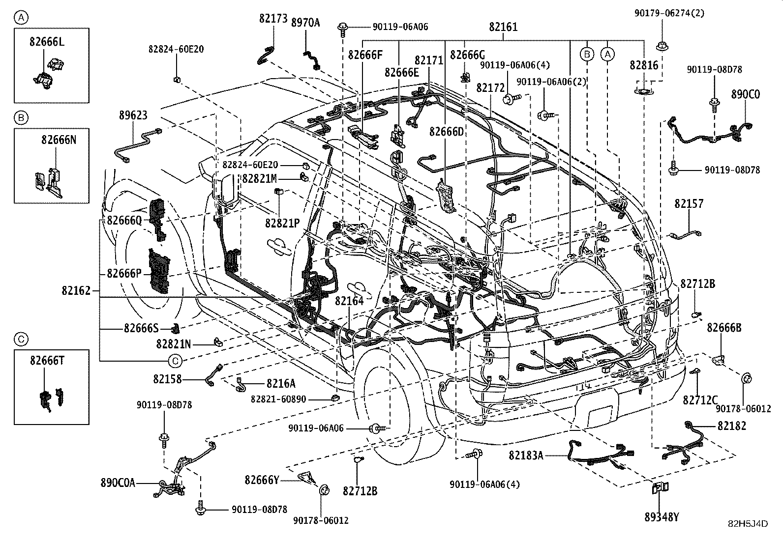 82817-6AW80 PROTECTOR, WIRING HARNESS, NO.2 product image