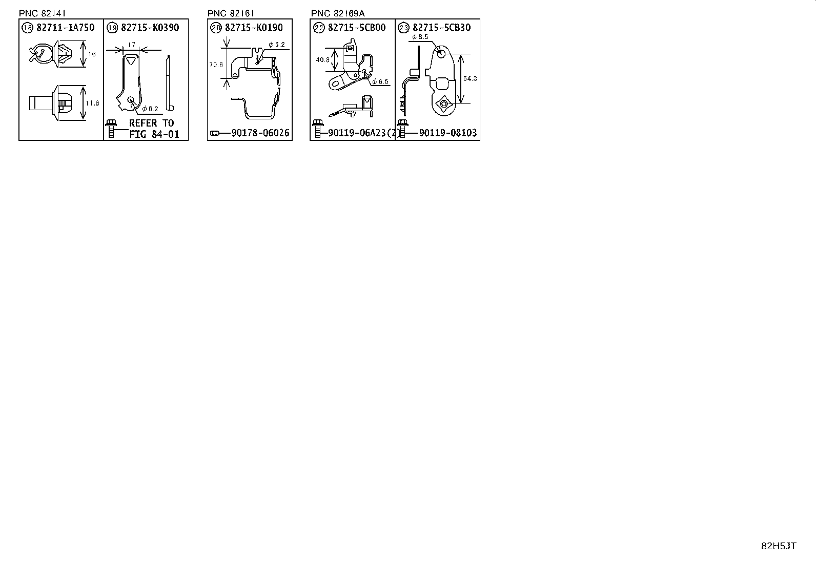 82169-52050 WIRE, FLOOR, NO.6 product image