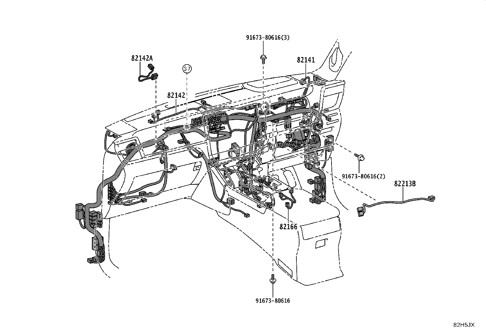 82142-6AX00 WIRE, INSTRUMENT PANEL, NO.2 product image