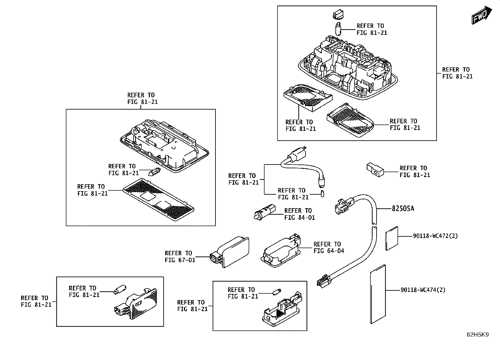 82121-WC018 WIRE, ENGINE, NO.4 product image