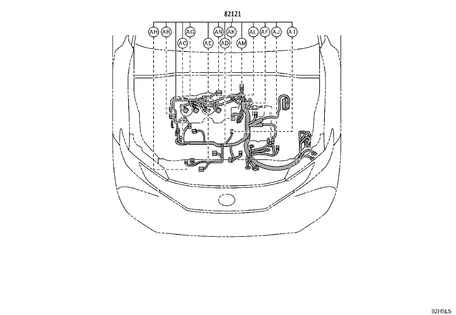 82151-06X40 WIRE, FRONT DOOR, RH product image