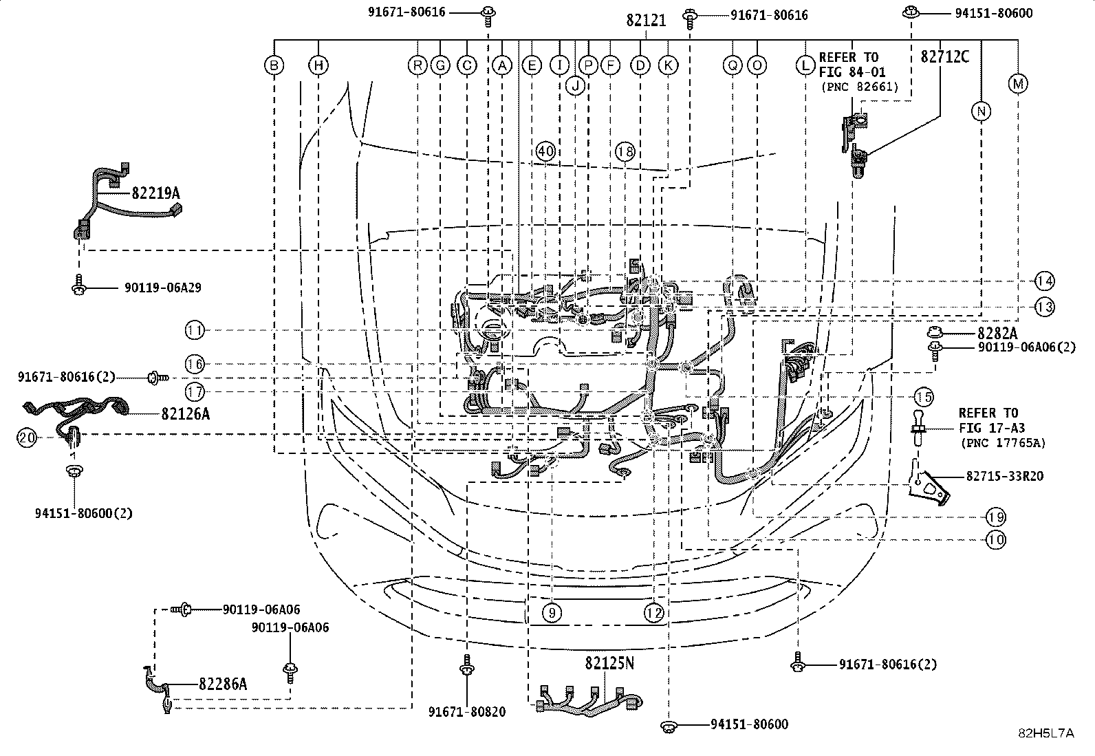 82712-42100 SUPPORT, WIRING HARNESS product image