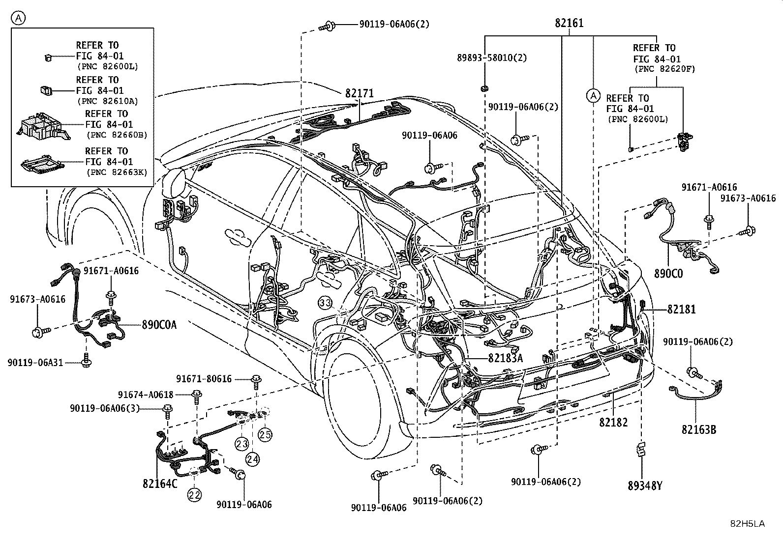 82712-42100 SUPPORT, WIRING HARNESS product image