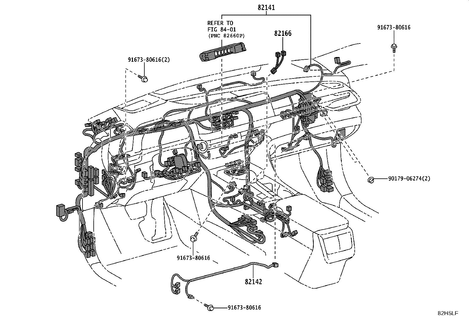 82712-42100 SUPPORT, WIRING HARNESS product image
