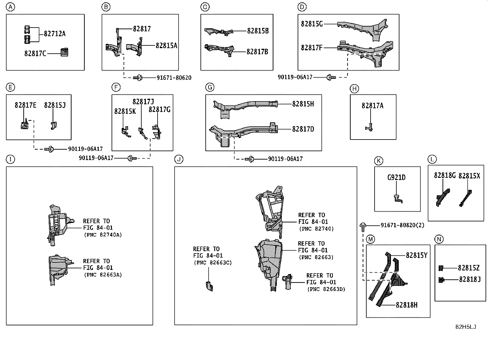 82154-30C80 WIRE, REAR DOOR, NO.2 product image