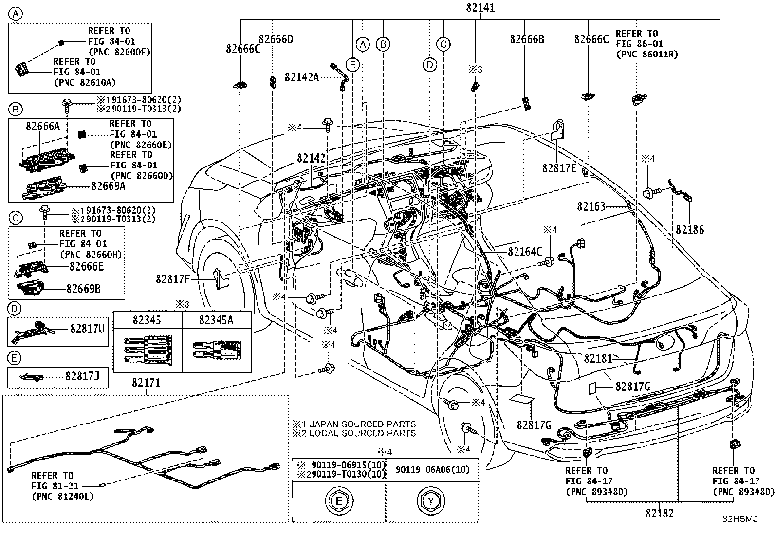 82121-0DR10 WIRE, ENGINE product image