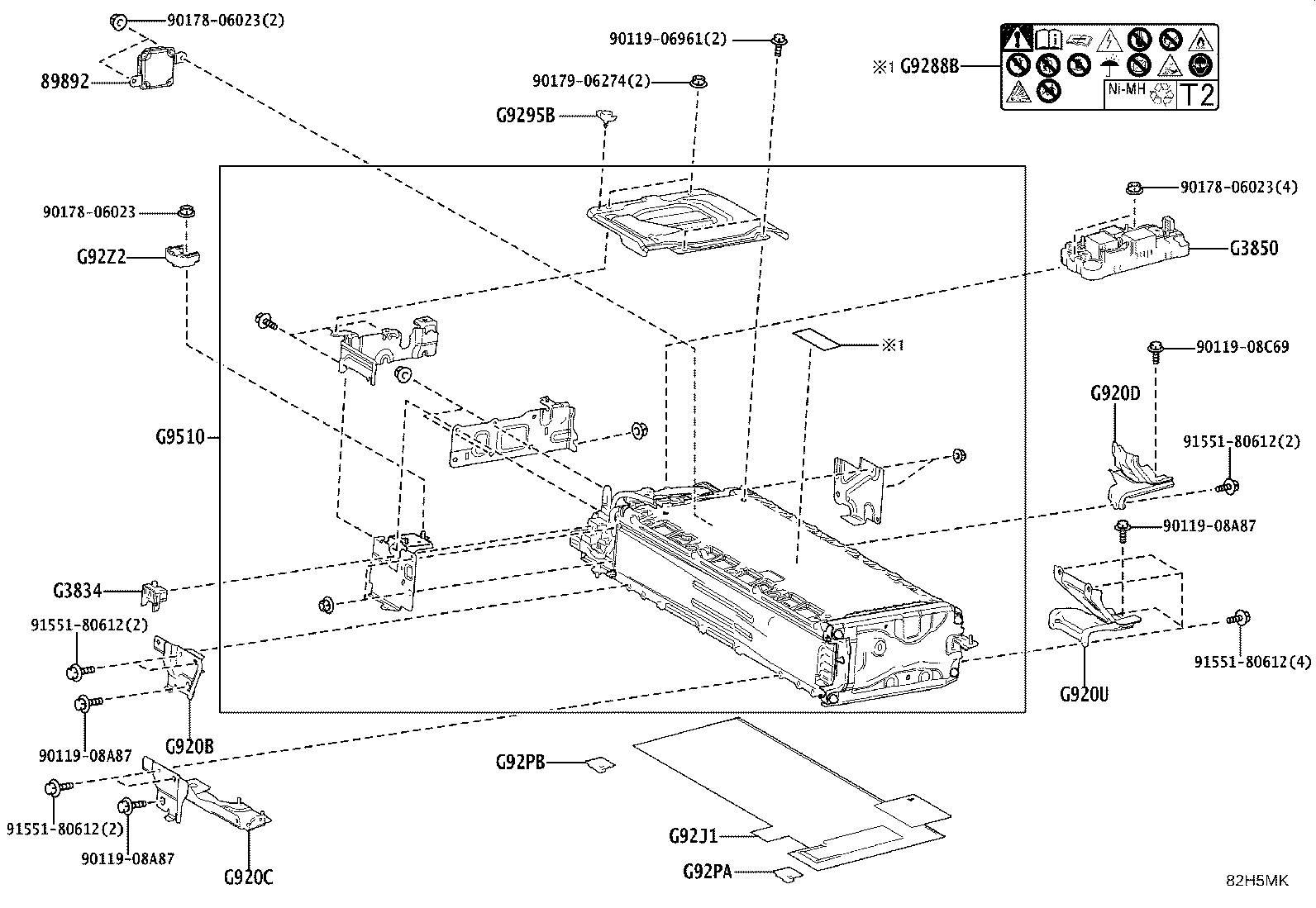 G9510-30140 BATTERY ASSY, HV SUPPLY product image