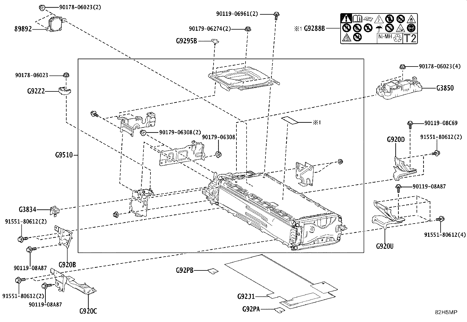82621-30070 COVER, FUSIBLE LINK product image