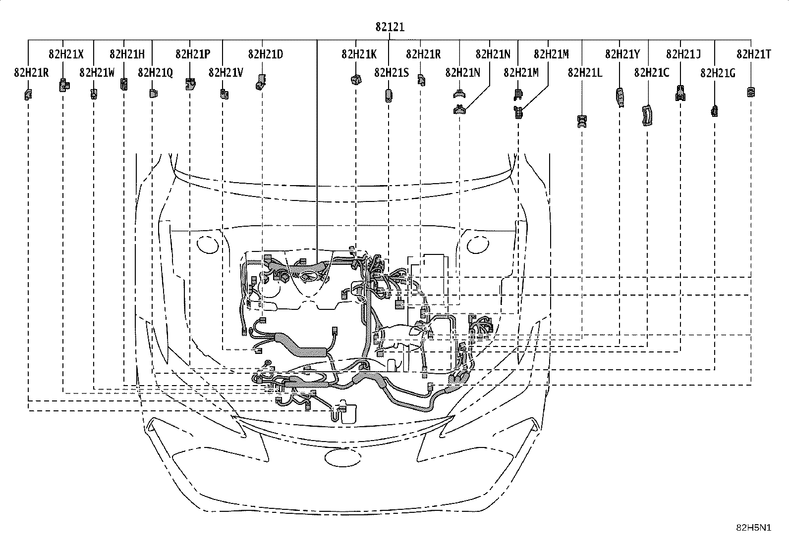 82121-07370 WIRE, ENGINE product image