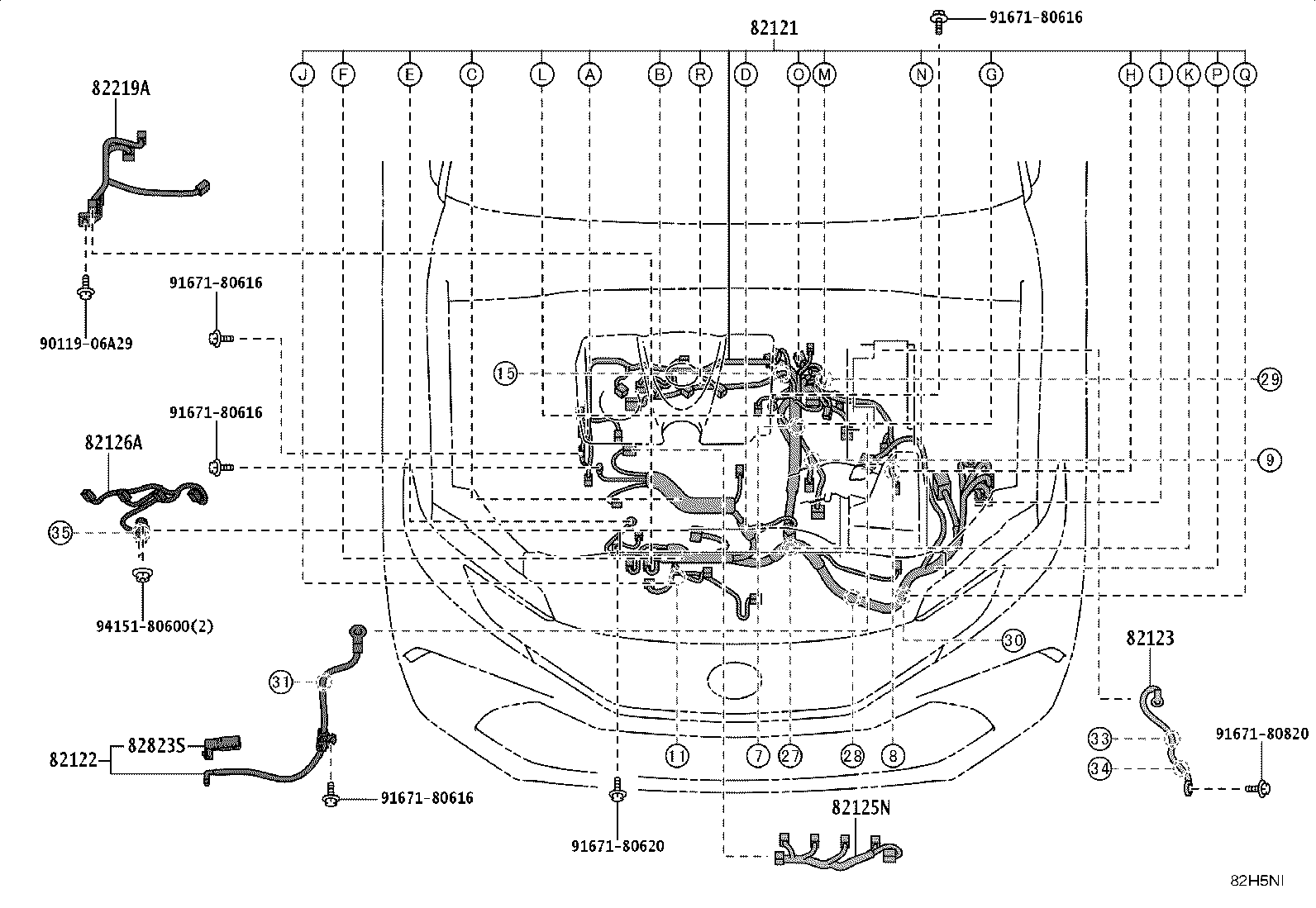 82817-3T790 PROTECTOR, WIRING HARNESS, NO.13 product image
