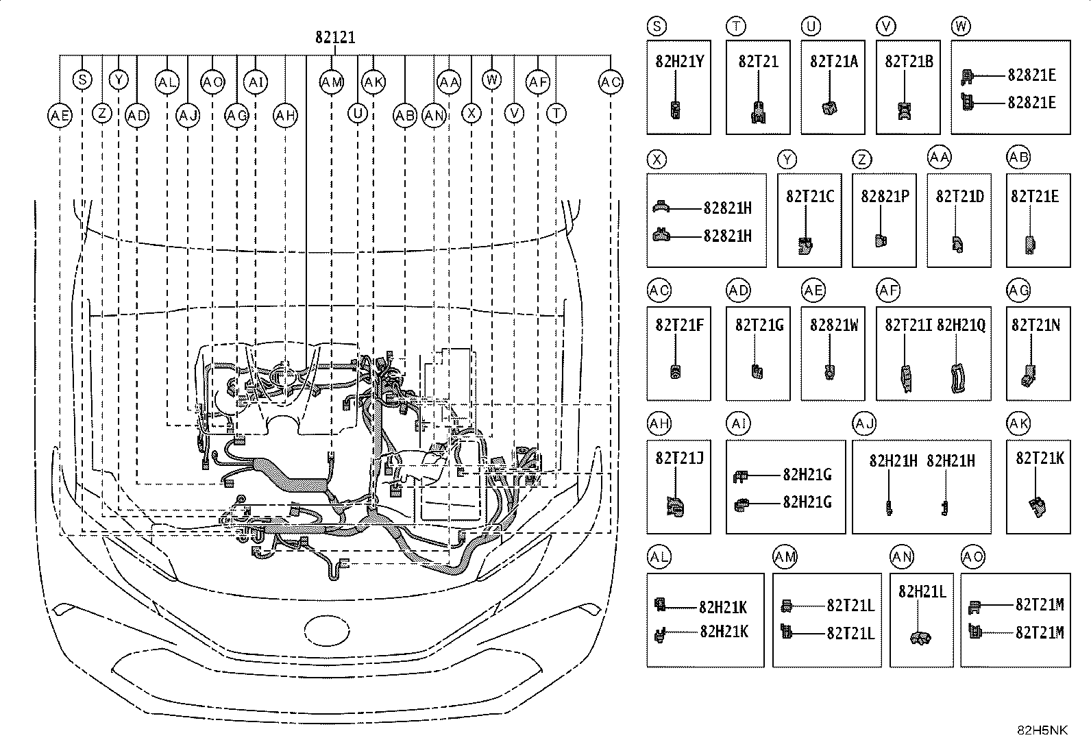 82817-3T790 PROTECTOR, WIRING HARNESS, NO.13 product image