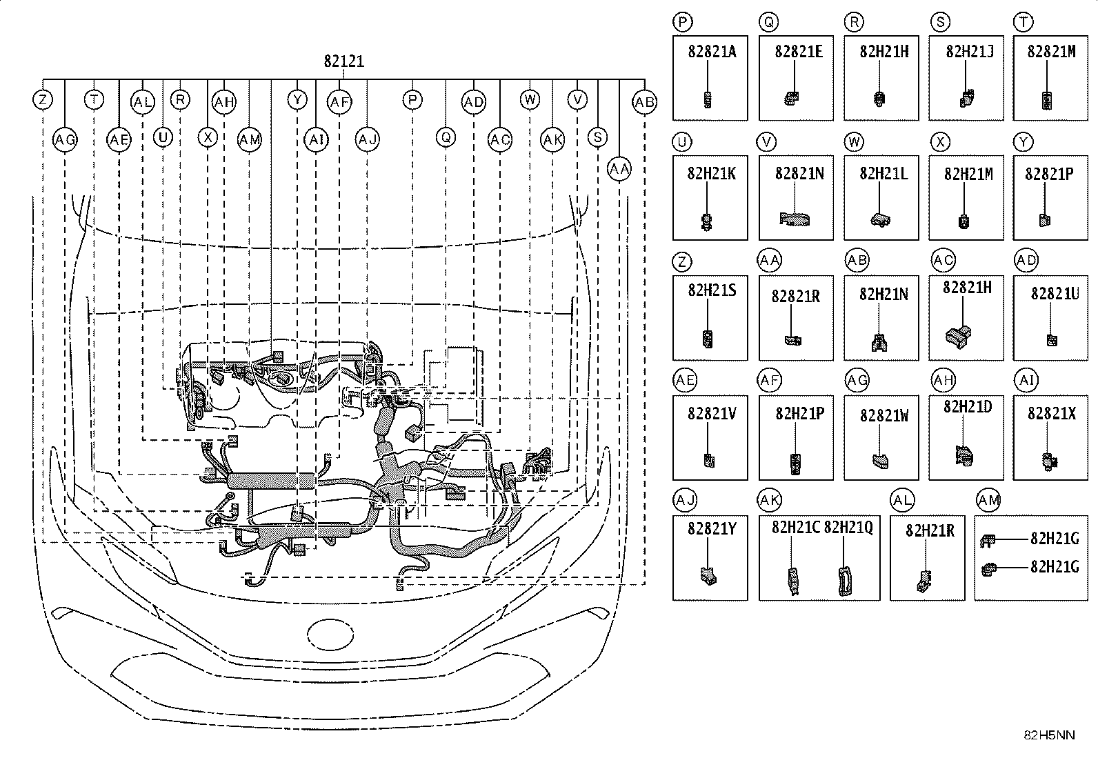 82817-3T790 PROTECTOR, WIRING HARNESS, NO.13 product image
