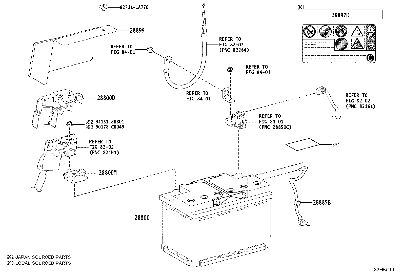 82675-0G070 TERMINAL, BATTERY POSITIVE product image