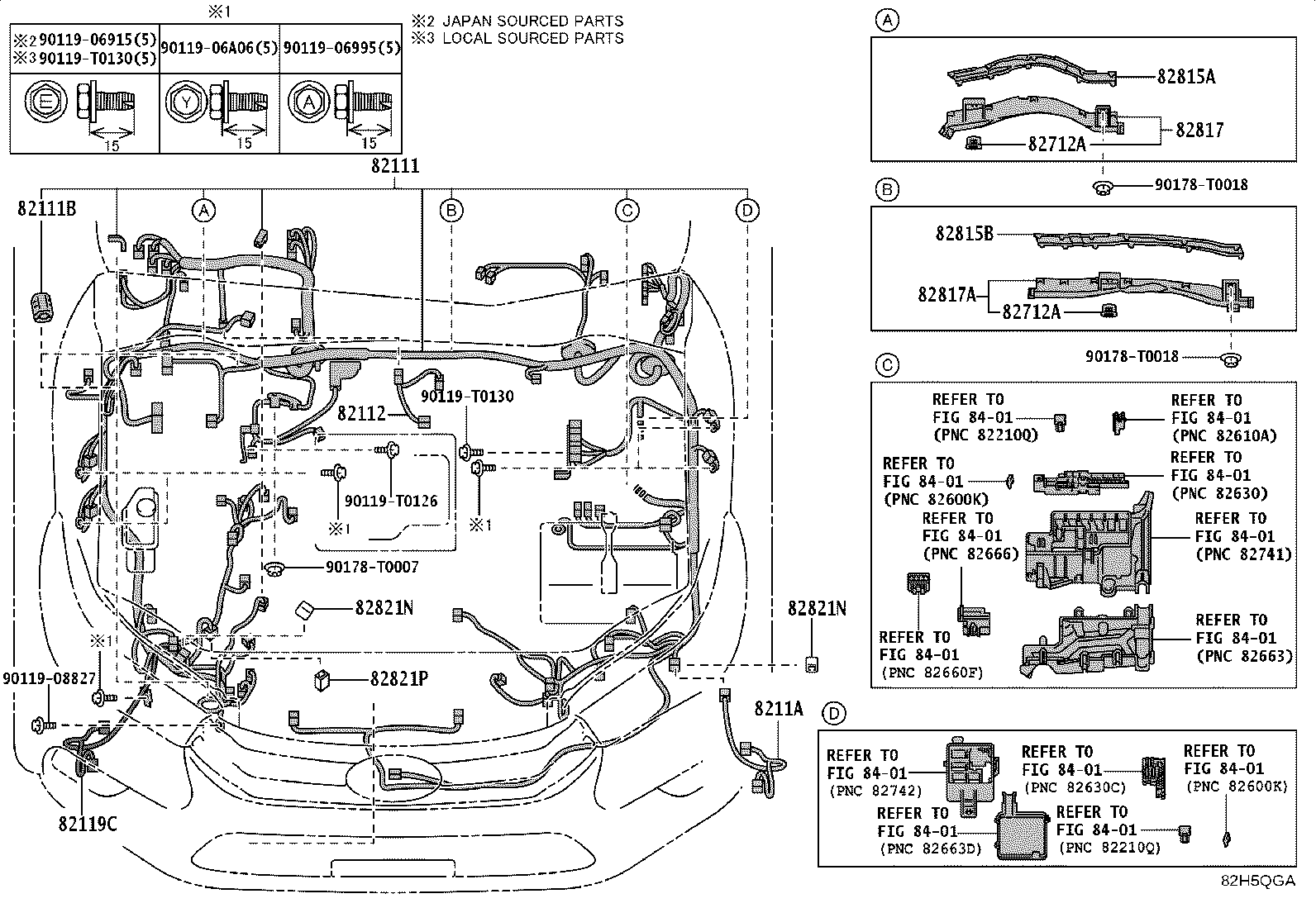 82164-KKF61 WIRE, FRAME product image