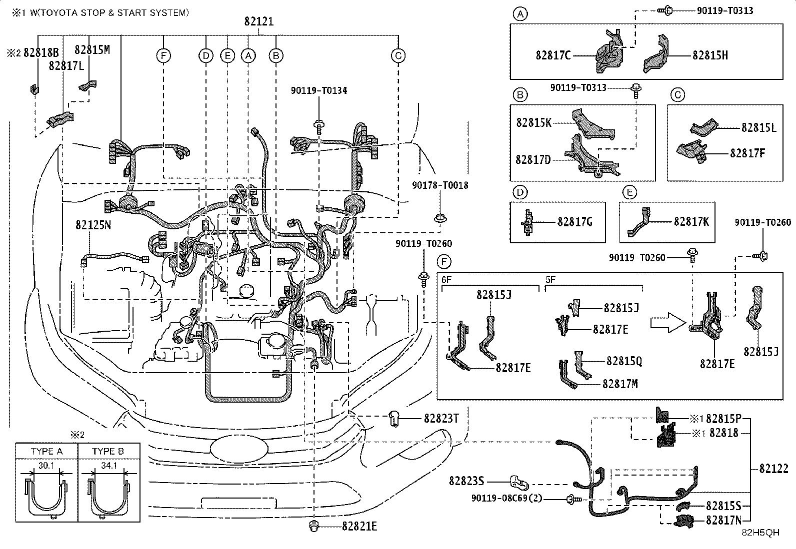 82164-KKF61 WIRE, FRAME product image