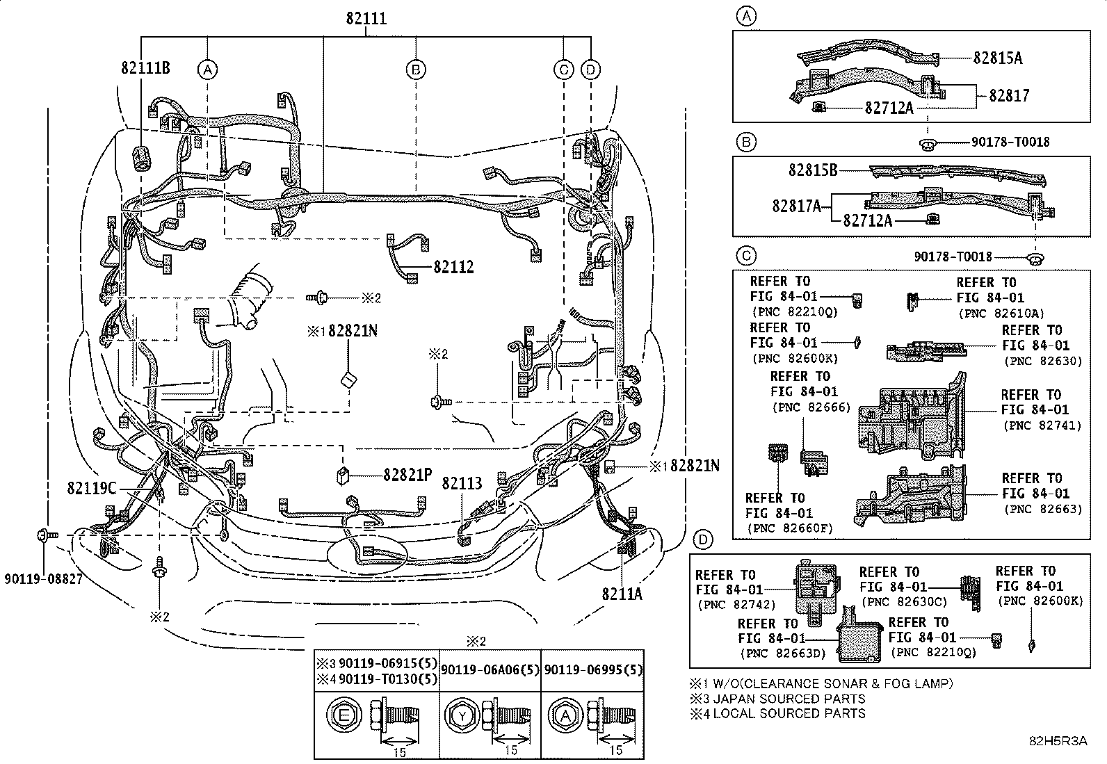 Toyota 8219L-KKP50 WIRE, FLOOR