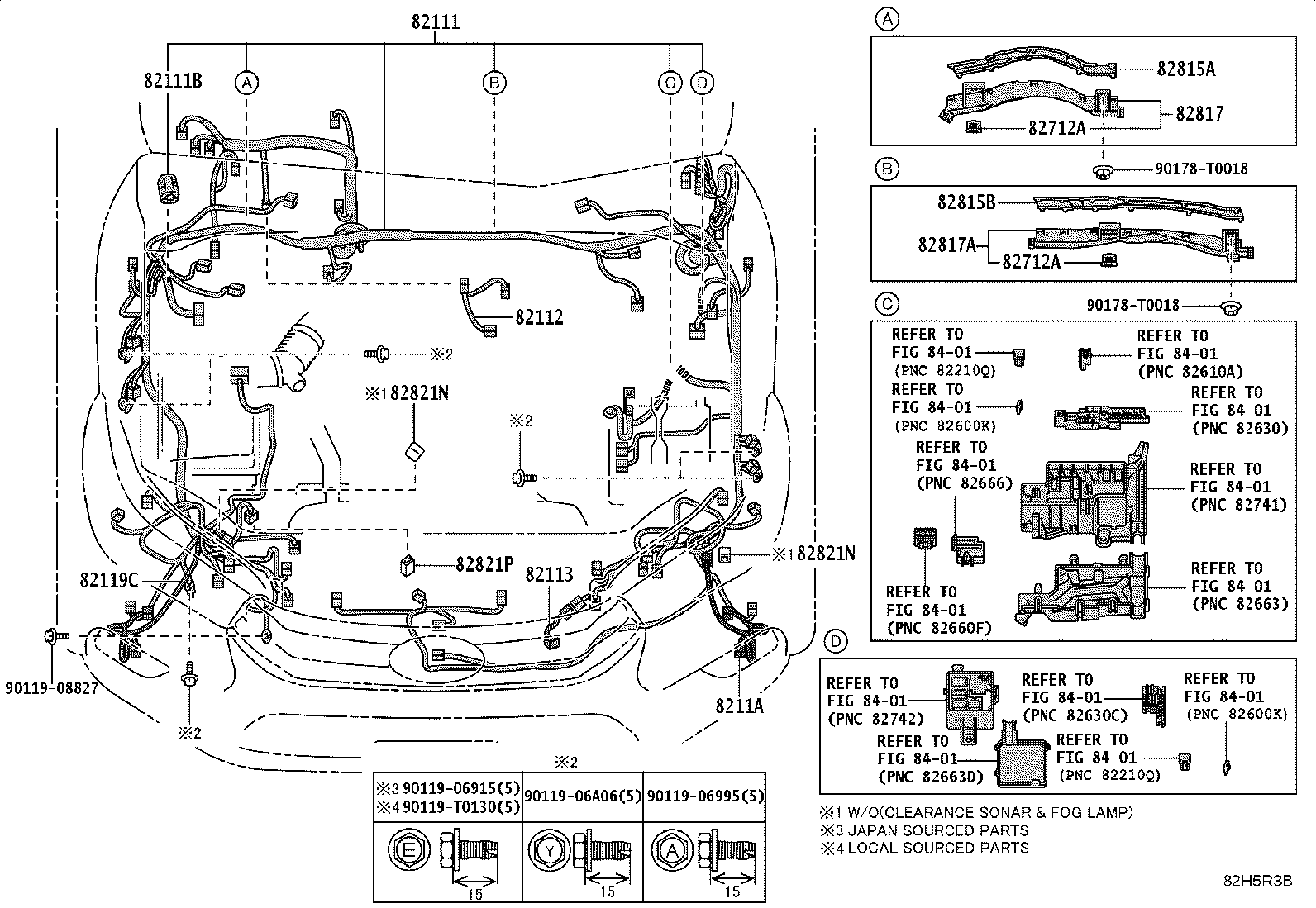 82137-KK100 WIRE, FRAME product image